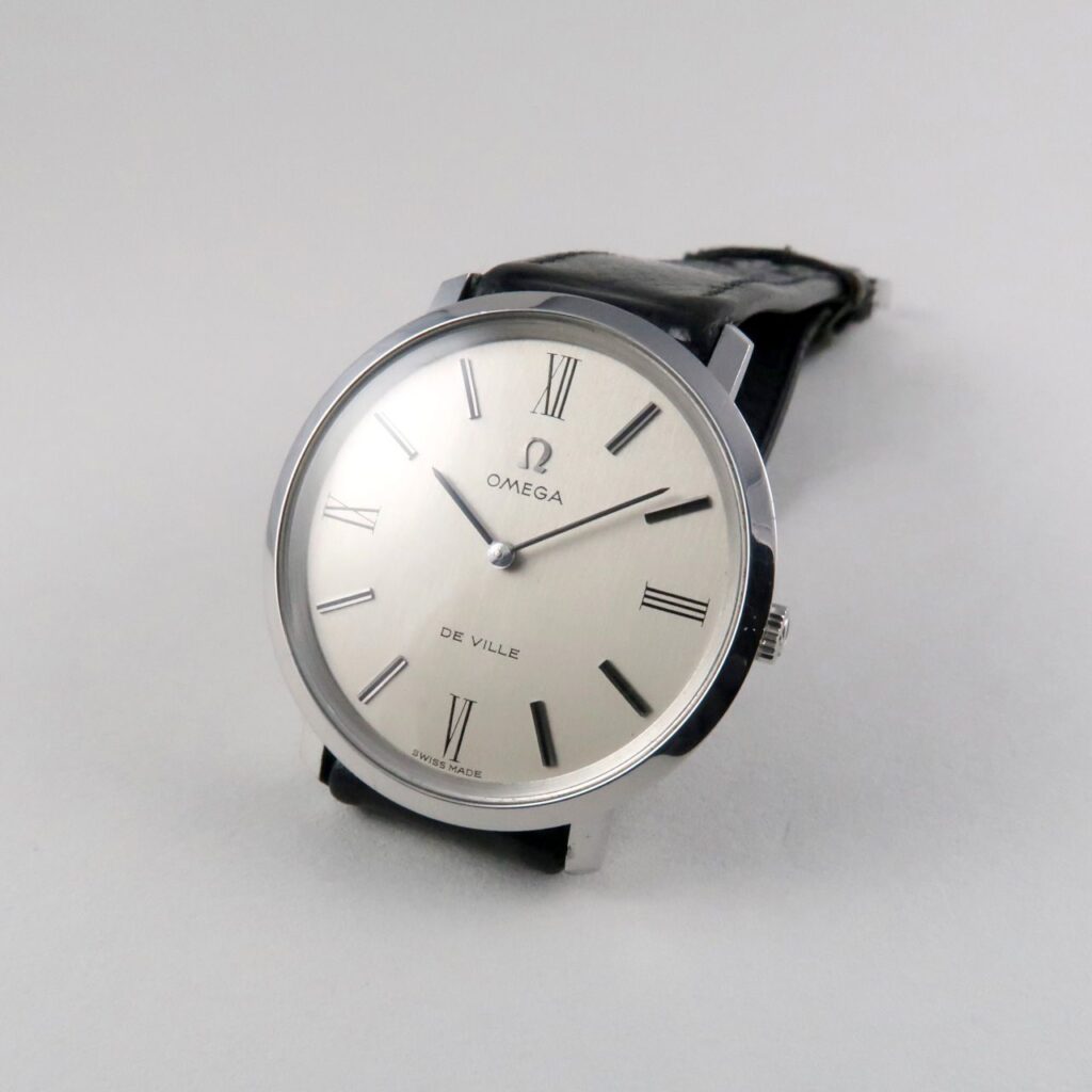  Black Bough Omega de Ville Ref. 111.077 steel vintage wristwatch, circa 1968