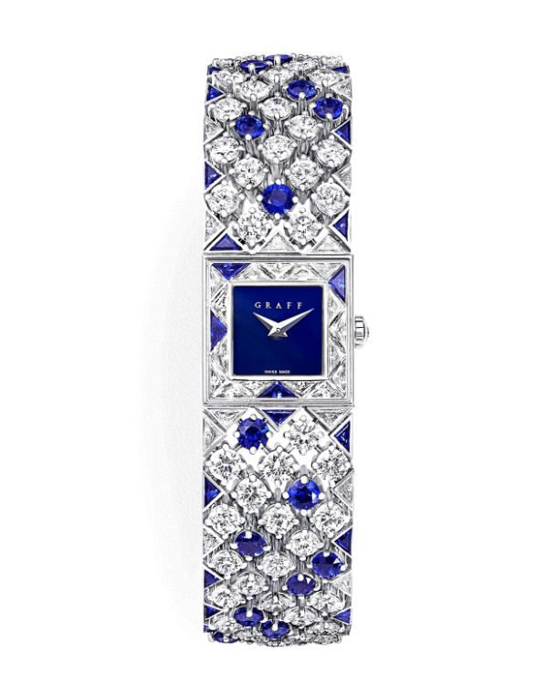 Graff Snowfall Slim Sapphire and Diamond Watch