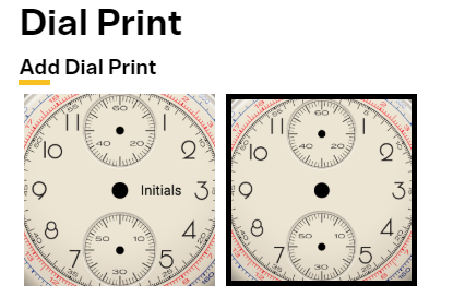 Undone Watches Dial Print