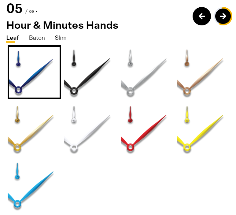 Undone Watches Hour and Minute Hands