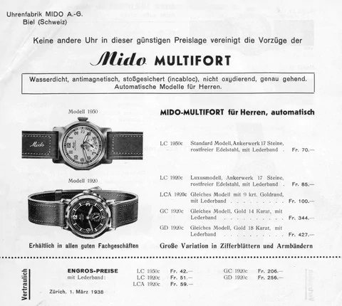 Mido Multifort Vintage