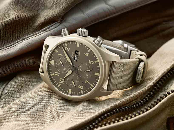 IWC Top Gun Mojave Desert Flyback Chronograph Ceramic Pilot Watch