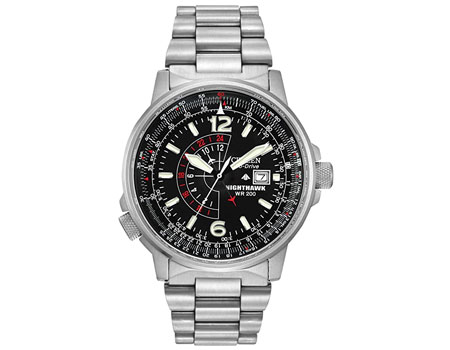 Citizen Eco-Drive Promaster Nighthawk Dual Time Watch BJ7000-52E