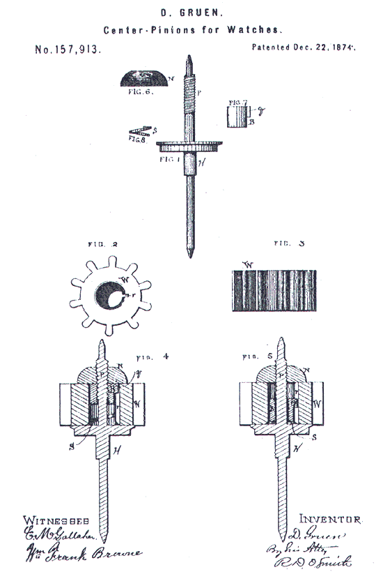 Gruen Watch Safety Pinion