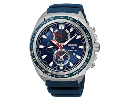 Seiko World Time Solar Chronograph SSC489